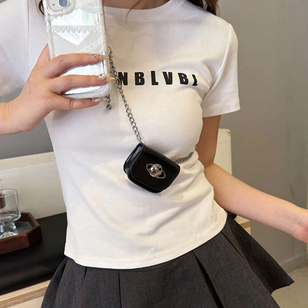 Fashion Mini Messenger Bag Chain Women's Retro Design Ladies Small Square Accessories Bags Female Cool Girls Clutch Change Purse