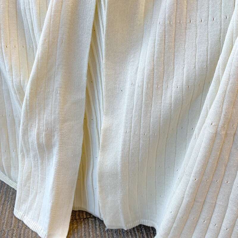 Yuoomuoo Women 2025 New Fashion Contrast Color Collars A-Line Knitted Maxi Dress Elegant Pockets Lady Robes Droppshipping Designer