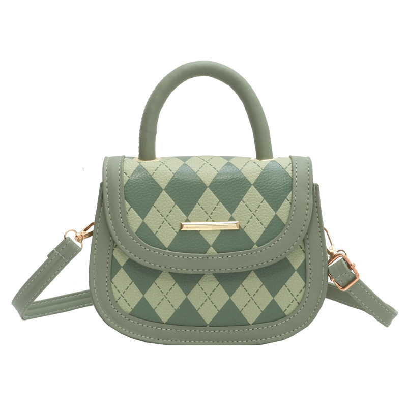 Free Delivery Designer Bag Simple Fashionable Temperament Gentle Diamond Grid Hand 2025 Autumn And Winter New Style Stylish Texture Single Shoulder Cr