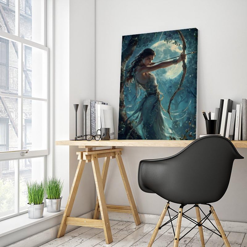 Artemis Canvas Poster Wall Art Decor Print Picture Paintings for Living Room Gift ForBedroom Decoration 08x12inch(20x30cm)