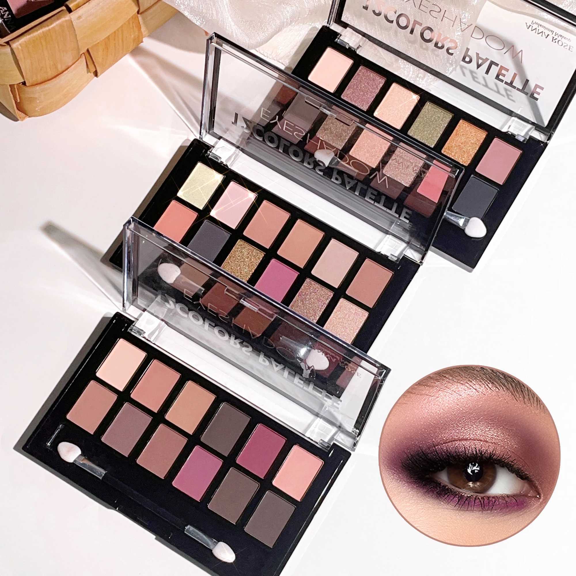 12-color eyeshadow palette large pan multi-color European and American style ins shimmer mashed potato matte eyeshadow palette W250520