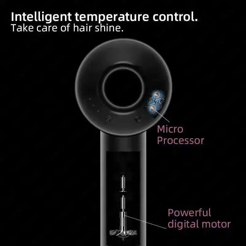 Professional Hair Hot Cold Wind Air Brush Hairdryer Negative Lonic Blow Dryer Strong PowerDryer Salon Tool 1500W 3th Gear