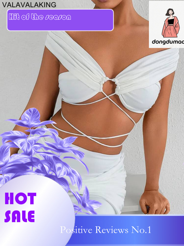 dongdumaoyi 2025 Summer Lady Sexy 2 Piece Mini Set Solid Off Shoulder Slash Neck Bodycon Skirts Suits Women Party Tight Dress Suit