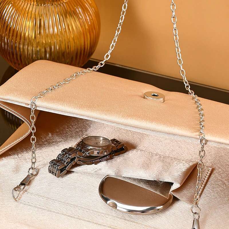 Fresh And Fashionable Pearl Dinner Ladies Light Pure Color Banquet Bag, Handbag Cosmetics Mobile Phone Collection Bag