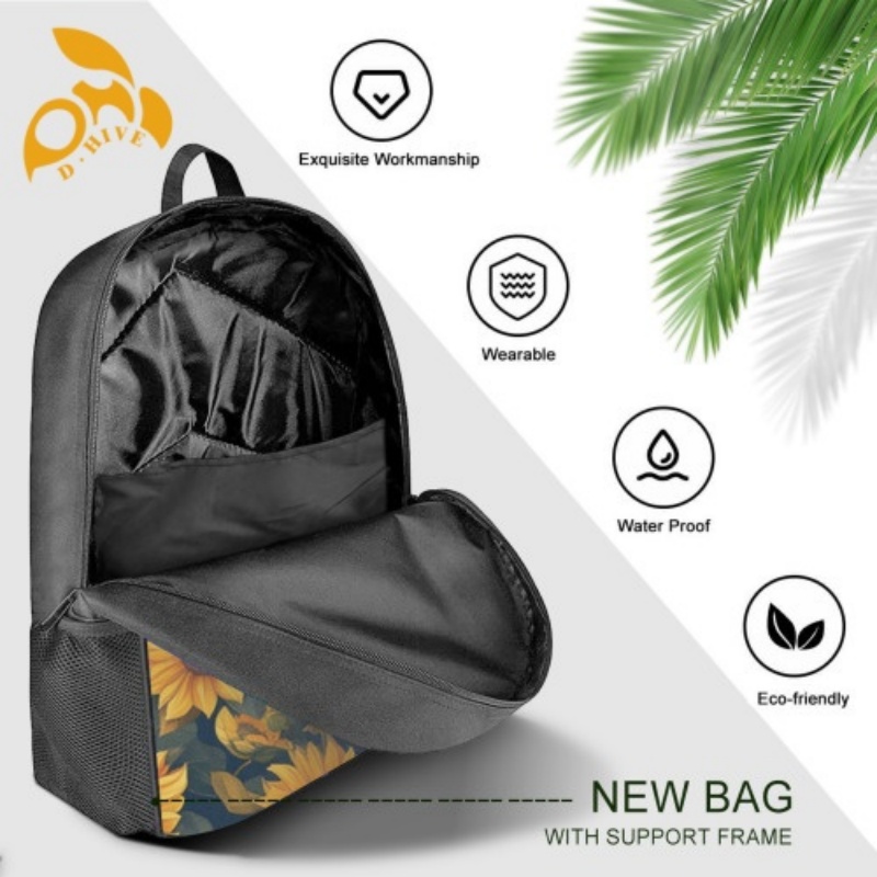 Free shipping designer custom beige, white and black lightweight, high-quality, simple and lightweight casual schoolbag for adults