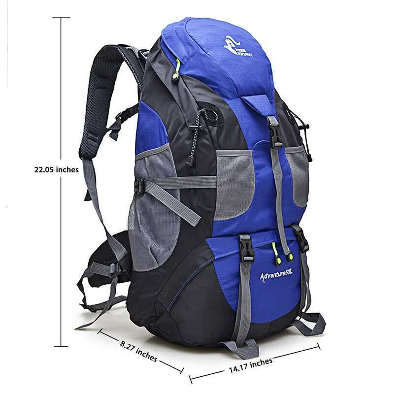Climbing 50L Waterproof Outdoor Rucksack Cycling Hiking Trekking Camping Bag Mountain Backpack