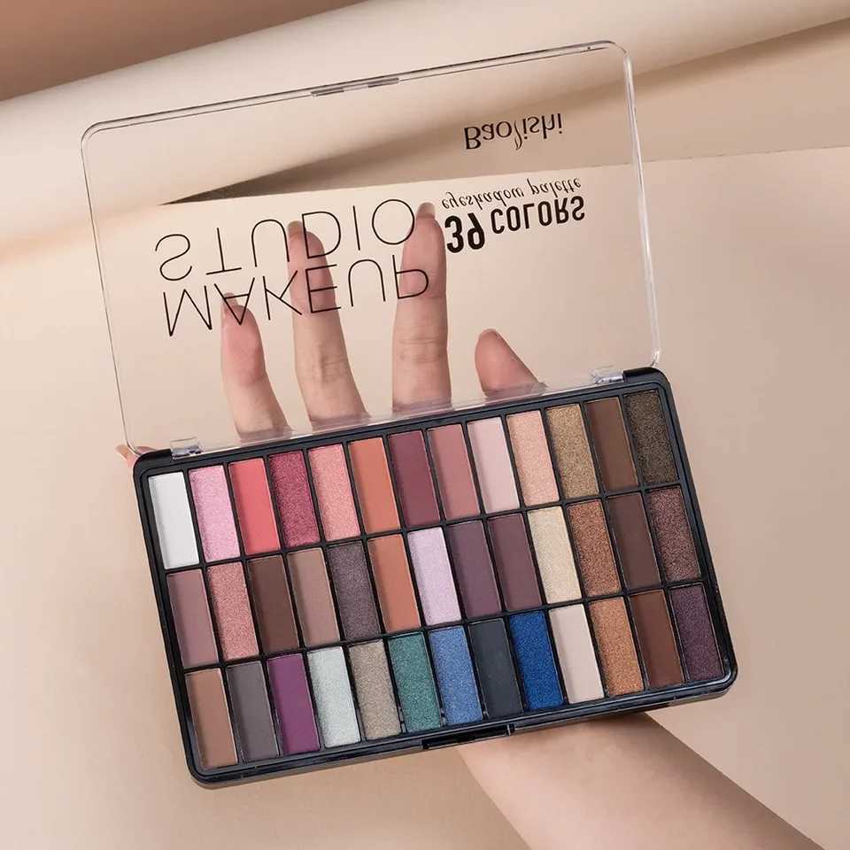 39 Colors Eyeshadow Palette Professional Matte Shimmer Sequin Fine Flash Waterproof Long-Lasting for Stage PerformanceXJ250520