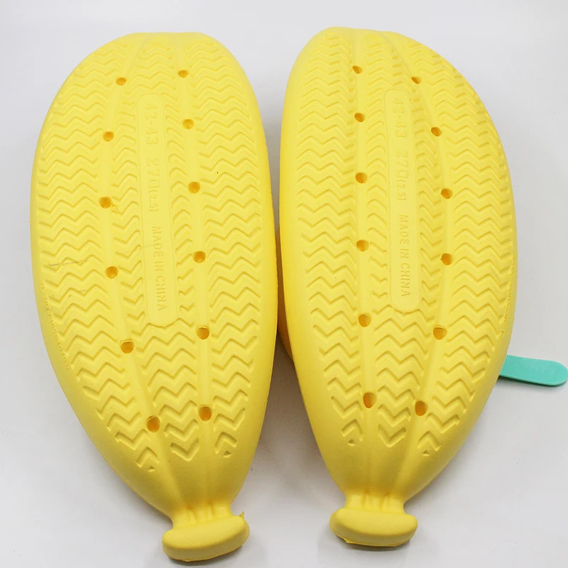 Banana n Flip Flops for Women Men Summer Novelty Slippers Thick Sole Platform Non-Slip Sandals Bathroom Couple Shoes 250519