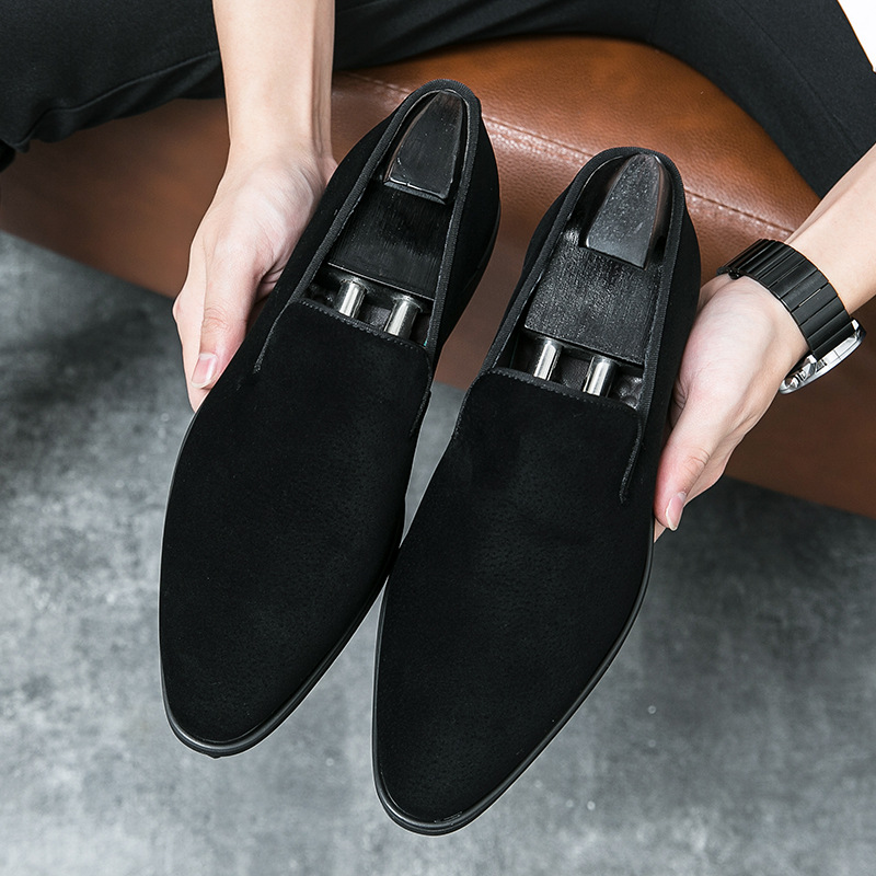 Dress Shoes Spring Italian Designer Brand Suede Leather Business Office Mens Brown Nightclub Party Loafers Drop Delivery size EU38-45