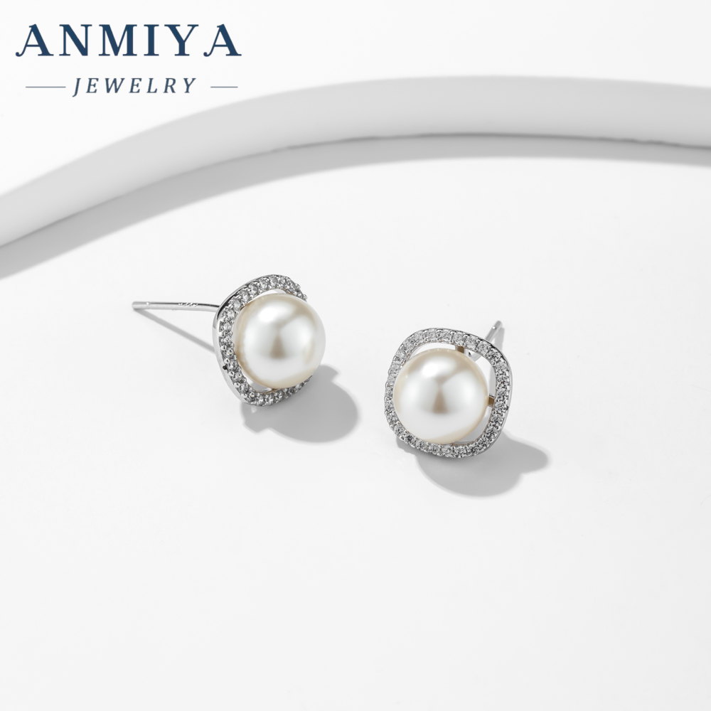 925 Silver Baroque Pearl Earrings Fine Jewelry Fresh Water Pearls Earrings