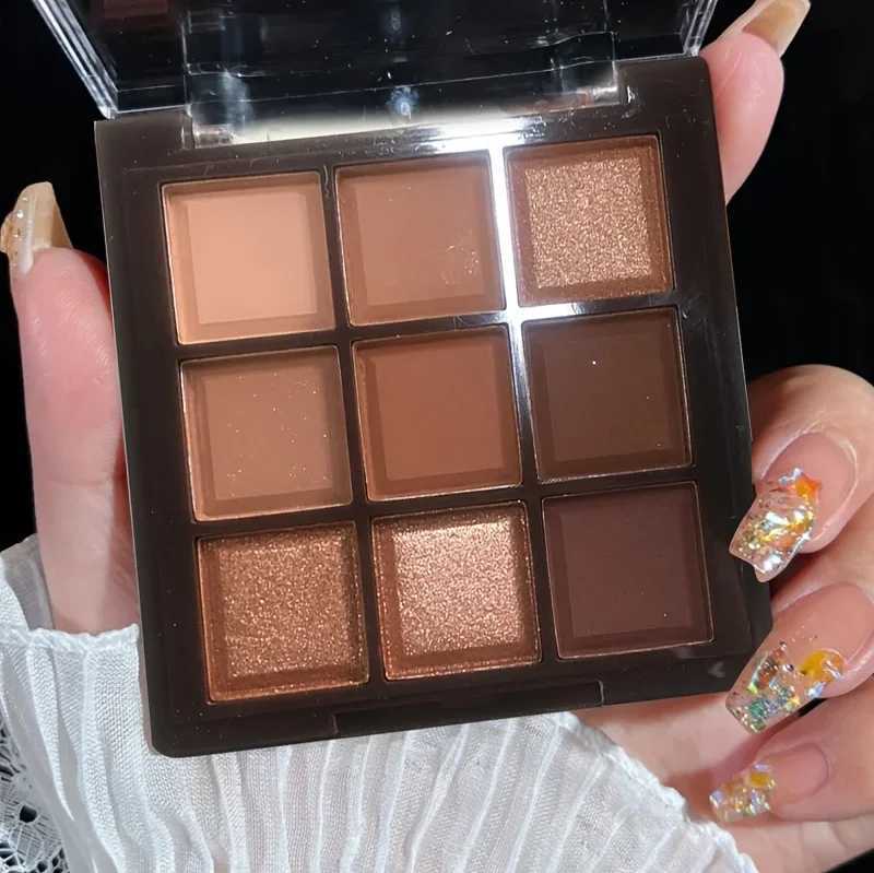 9 Colors Mocha Chocolate Long Lasting Shimmer Waterproof Matte Pearly Glitter Eyeshadow Palette CosmeticsXJ250520