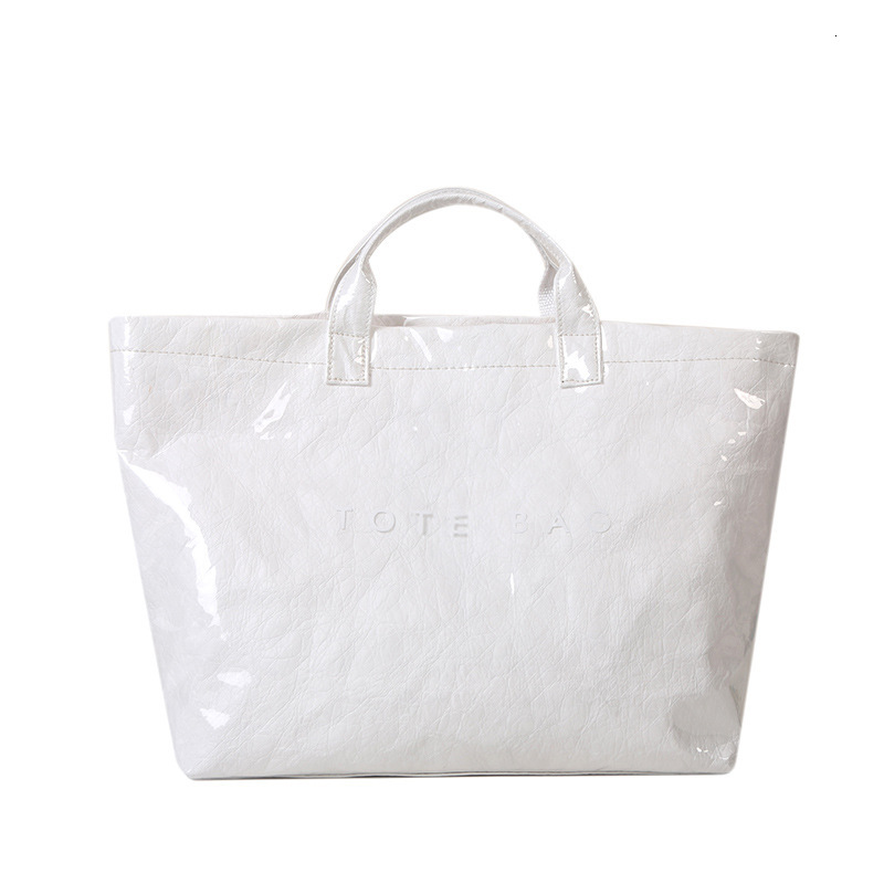 Fashion DuPont for Women 2025 New Commuter Large Capacity Kraft Paper Handbag Shopping Bag Trend