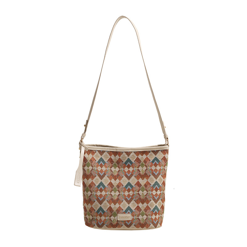 Women's Fashion Printed Handbag Tote Bag Free Shipping Designer Bag Bohemian Style Versatile Large Capacity Single Shoulder Slant Cross Bag Vacat
