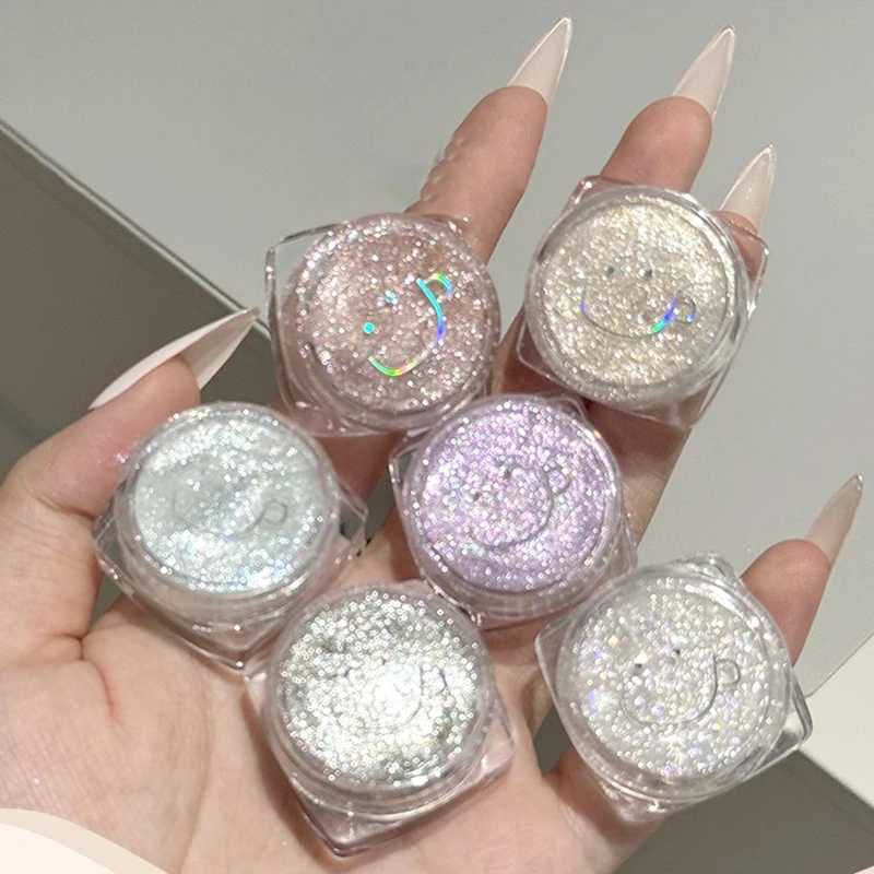 Diamond Purple Liquid Gel Eyeshadow Pearl Glitter Body Highlighter Sequins Monochrome Shimmer Brighten High Gloss Quick DryingXJ250520