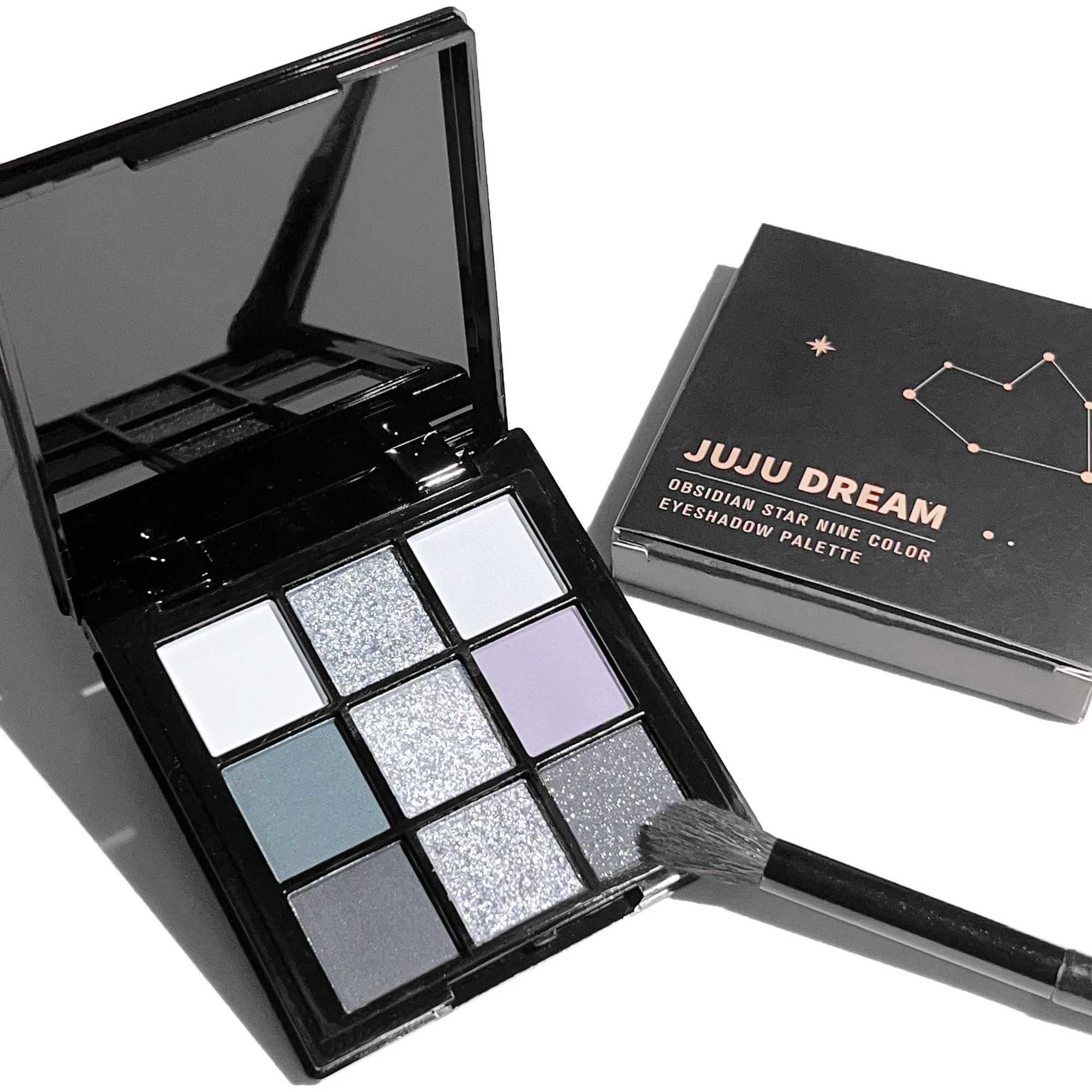 9 color Smoky eyeshadow palette dark gray Smoky Gothic eyeshadow palette soft matte shimmer eye makeupXJ250520