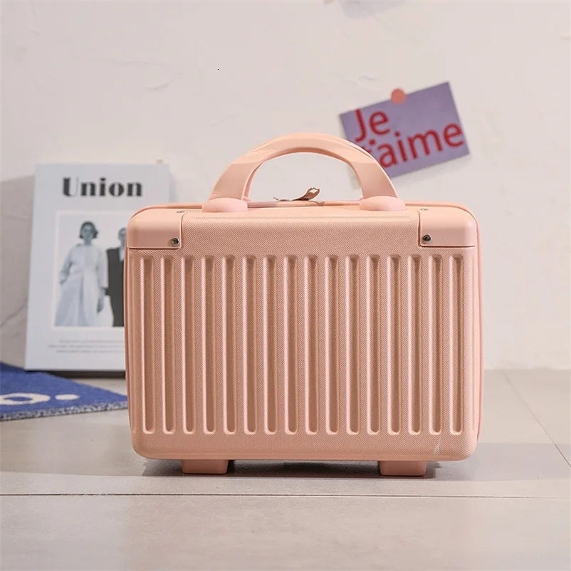 14-inch Makeup Cases Carry-on Hand Suitcase Cosmetic Bag Small Cabin Travel Mini Suitcase Storage Box Women 250519