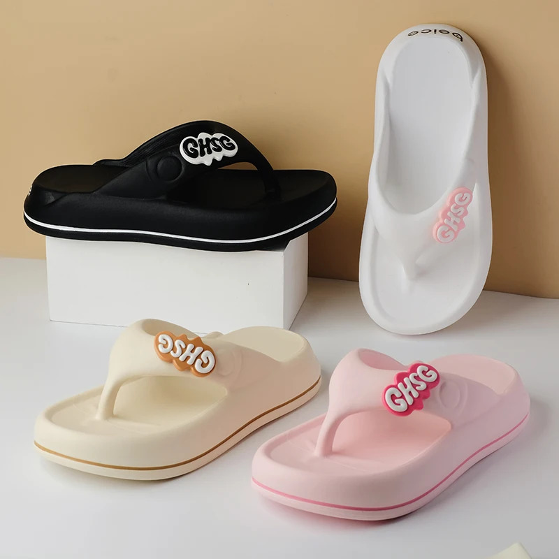 Solid Color Non-slip Leisure Couple Slippers Women Summer Beach Slippers Outdoor Women Flip Flops Breathable Beach sandals women 250519