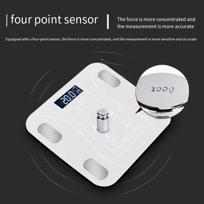 LED charging smart app synchronizes body fat scale digital proportion Bluetooth weight loss body fat scale electronic scale 250513
