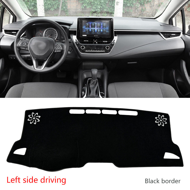 For Toyota Corolla 2019-2023 Dashboard Sunshade Cover, Front Windshield UV Protection, Polyester Fiber Material, Heat Blocking Sun Visor Pad, Car Inte