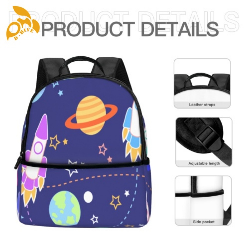 Free shipping. Top designer custom-made lightweight, high-quality, simple and fashionable small schoolbag in beige, white and black for adults.