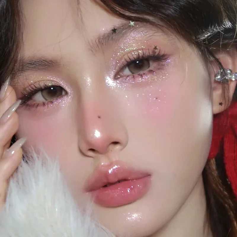 9-Colors Glitter Diamond Eyeshadow Palette Waterproof Polarization Flash Orange Pink Brighten Shiny Eyes Korea Cosmetics NewXJ250520