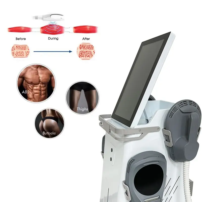 EMS Muscle Sculpting Slimming Machine Muscle Stimulator EMS Muscle Stimulation 4 Handles 2800W High Quality HI-EMT