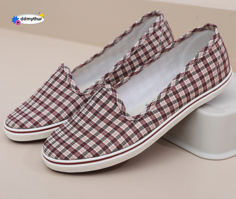 Lutai casual women, soft soled that are not tiring feet, lazy for mothers, women's flat shoes, work shoes ddmythur