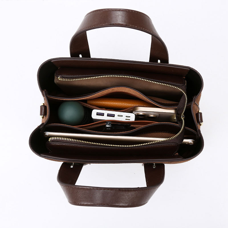 Free Shipping Designer Bag Women's Handbag New Fashionable Frosted Soft Leather Workplace Commuting Bag Large Capacity Versatile Shopping Shoulde