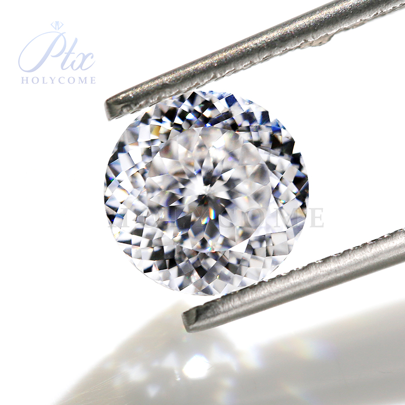 Portuguese Cut Round Moissanite Wholesale Factory Direct Sales D VVS1 Grade GRA Certificate Synthetic Loose Moissanite Diamond Stone