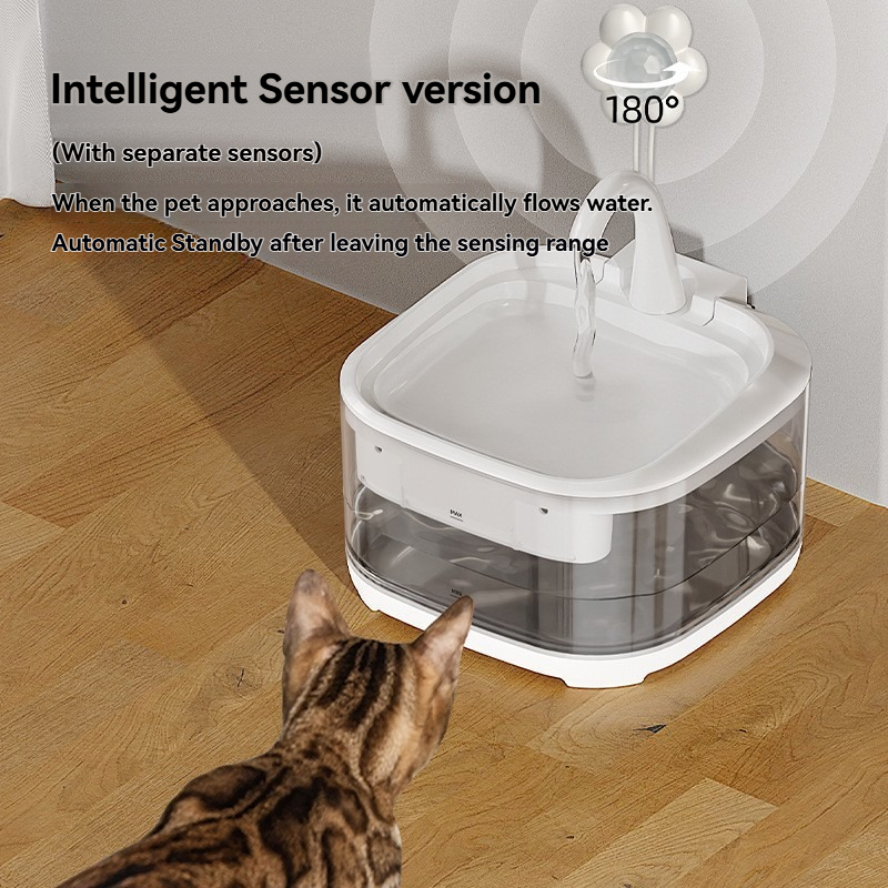 New Silent Pet Water Dispenser with Large Capacity Circulating Filtration and Active Water Automatic Water Dispenser Smart Cat and Dog Water Feeder