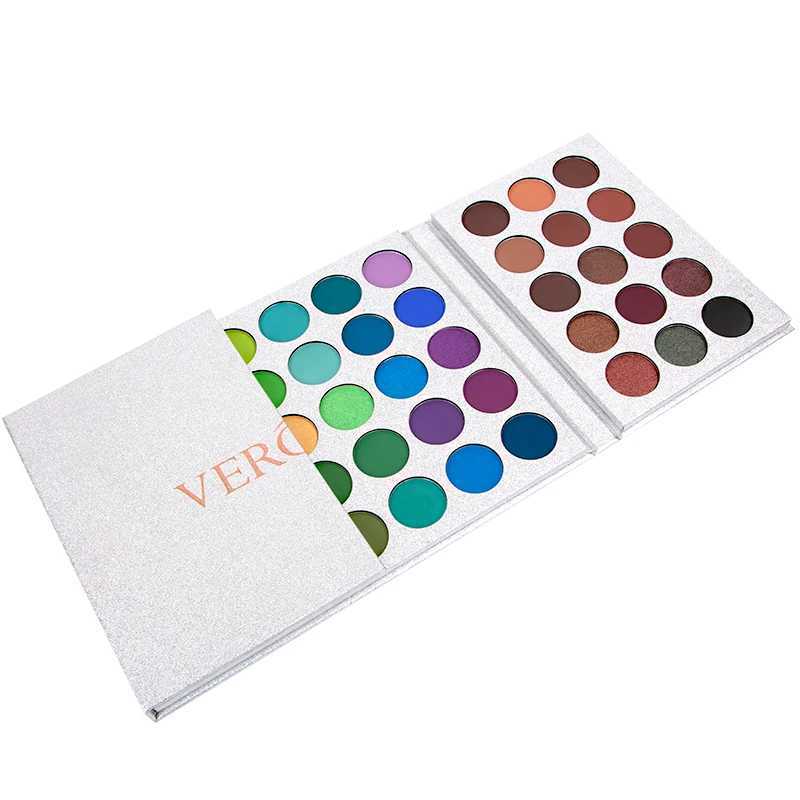 VERONNI New Makeup Eyeshadow Palette Gorgeous Me 65 Colors Pressed Glitter Eyeshadow Palette Color Board Palette W250520