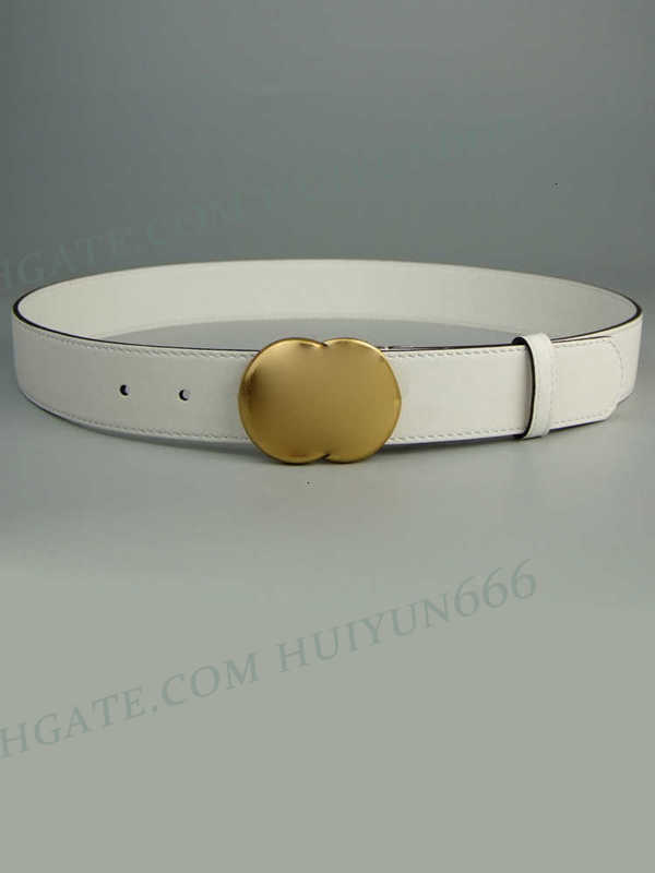 Designer Man Belts 10A mirror quality 4.0 3.5 3.0 2.0 White Leather Belt Pants Men's Women's Letter Brass Buckle