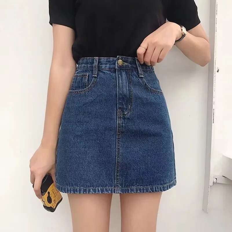 Summer Denim Skirt for Women High Wiast Sexy Tight Bag Hip Lady Slim Fit Y2K Female Short Jeans Skirts DURIKIES