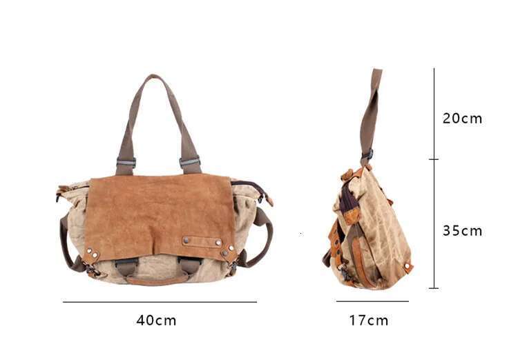 Canvas With Cowhide Leather Women Handbag Shoulder Female Large Capacity Portable Tote Bag Commuter Texture Crossbody Bags