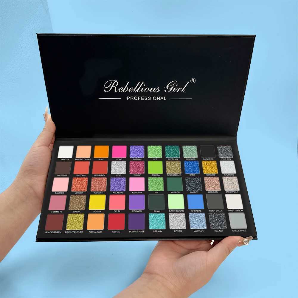 50 Color Rainbow Eyeshadow Palette Shimmer Matte FinishNude Neon Glitter Makeup All In One Makeup Palette For Music FestivalXJ250520