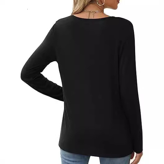 Women's Top Bottom Shirt Women's High End Loose Round Neck Summer Plus Size Fashion T-shirt 2025 New Designer Clothing
