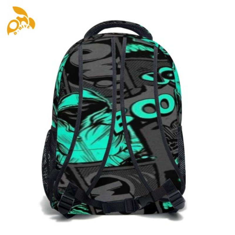 Free delivery. Top designers customize lightweight and high-quality full-print student schoolbags in beige, white and black.