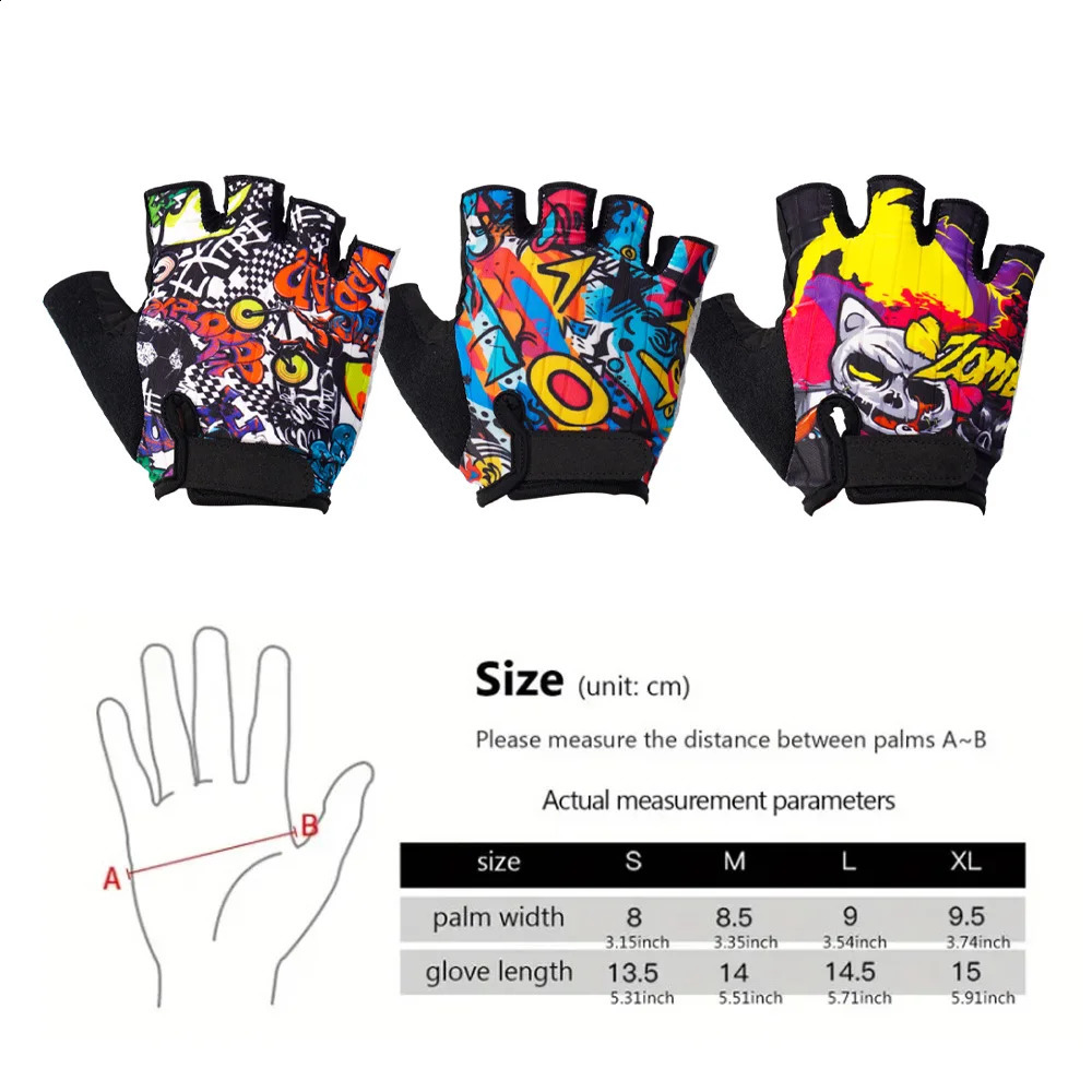 CHOOEE Cycling Sports Gloves Half Finger Shock Absorbing Breathable Summer Racing Bike Bicycle Fitness AntiSlip 250515
