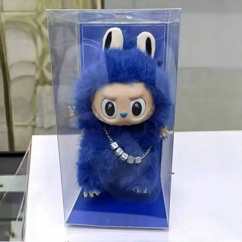 hot 17cm The Monster Labubu Ksbu Series Blue Vinyl Creative Change Replica Doll Cute Pendants Blind Box Toy Girl Birthday Gifts Z250520