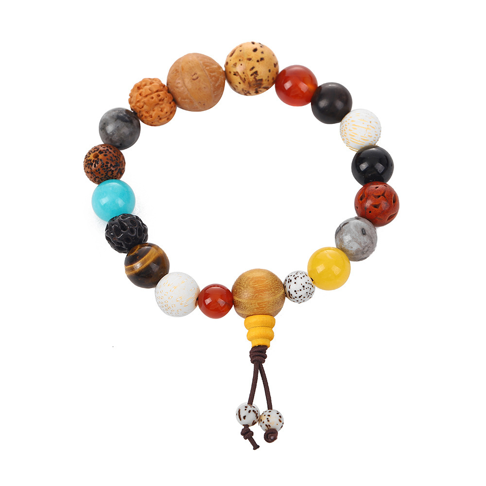 Eighteen Prayer Beads, Treasures, Bodhi Seed Creative Transfer Handstring, Couple's Scenic Area Cultural and Playful Bracelet