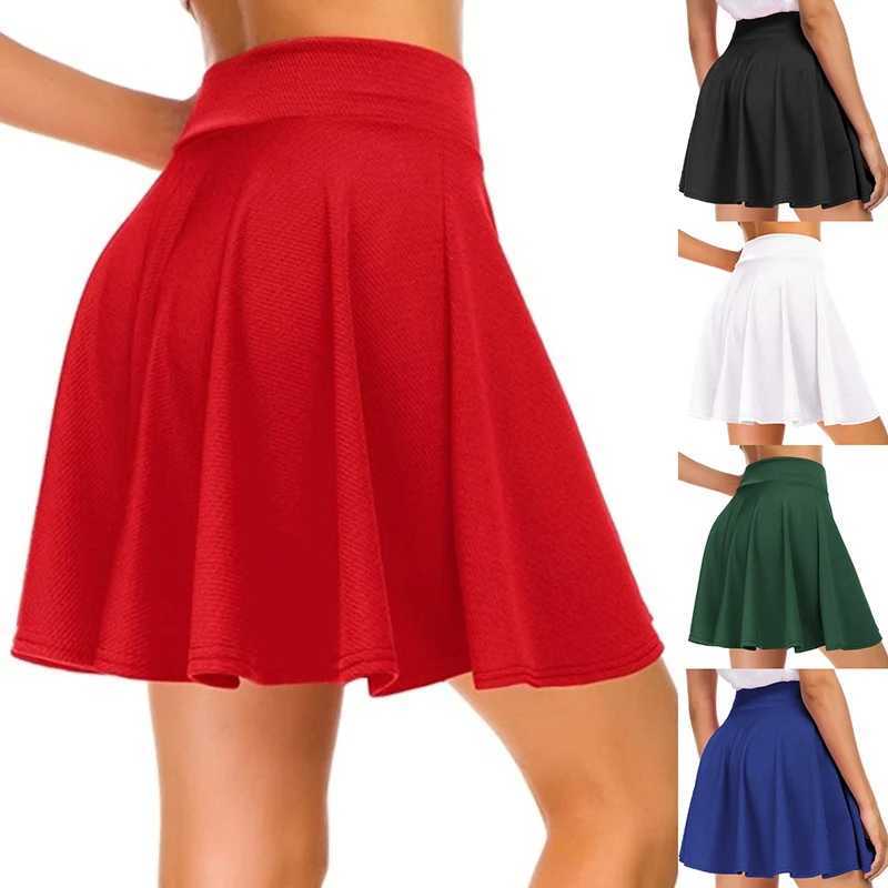 Sweet Women Pleated Skirt Summer High Waist Female Mini Skirts Harajuku Preppy Style Lady Girls Dance Short Skirts Tennis SkirtXJ250520