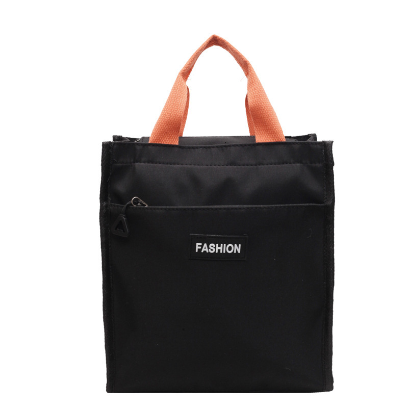 Free Delivery Designer Bag Korean Fashion Forest Series Large Capacity Handheld Tutorial 2025 Autumn Color Contrasting Waterproof Oxford Cloth Tote Ba