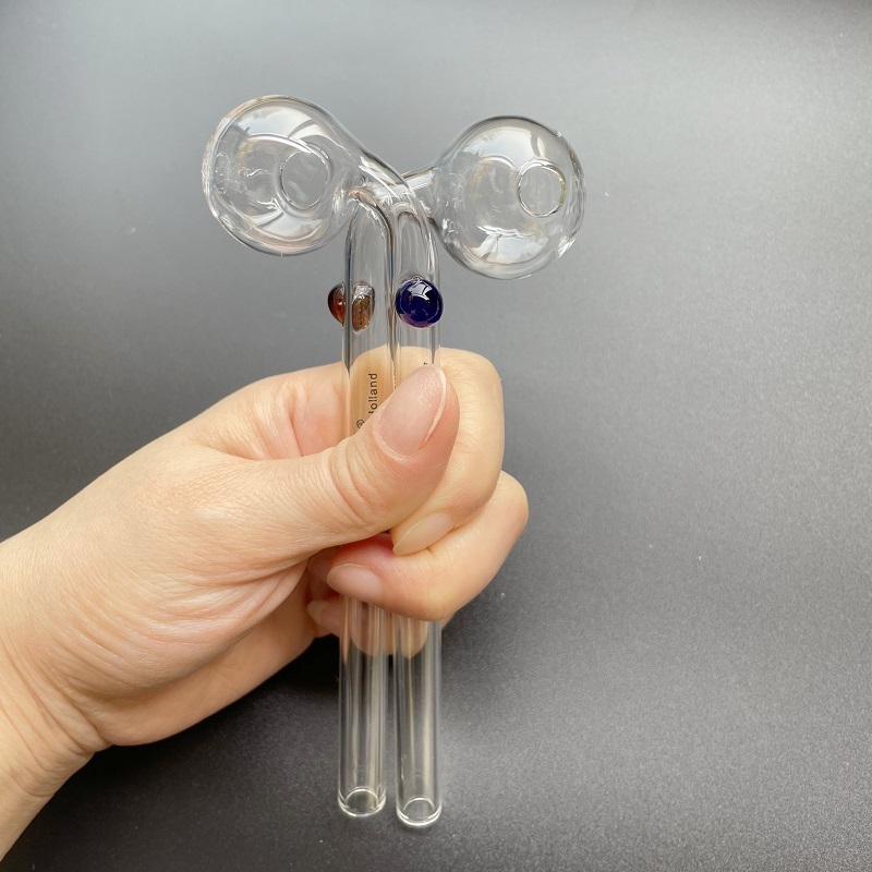 SP Glass pipe Oil Burner SP 14cm Curved Bent Hand Tube Water Smoking accessories with logo