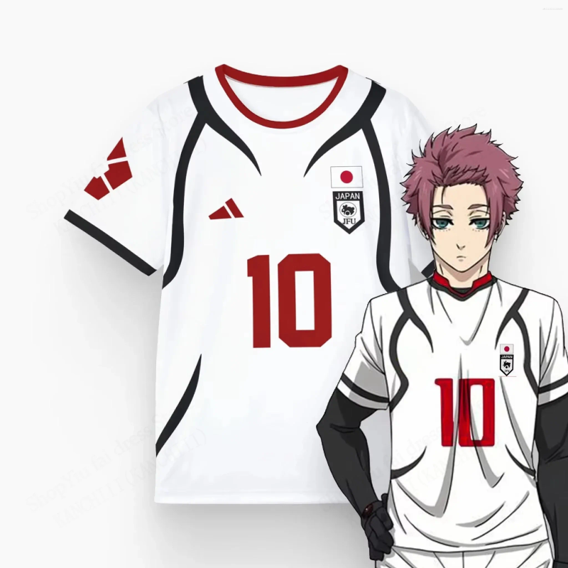 Men's T Shirts Blue Lock Sae Itoshi Anime T-shirt 3D Character Game Printing Summer Short Sleeve Men And Women Universal Breathab
