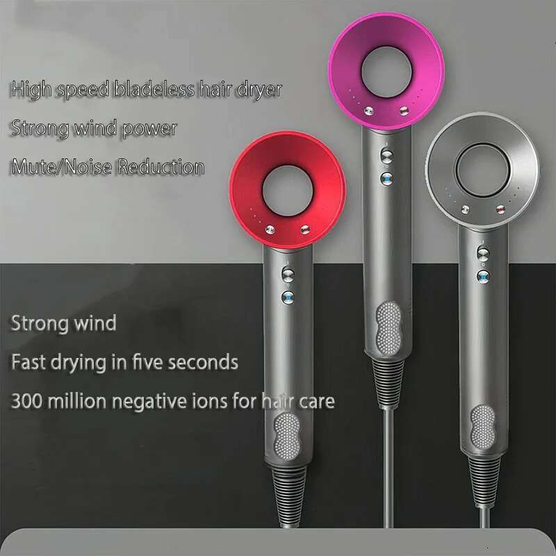 Professional Hair Hot Cold Wind Air Brush Hairdryer Negative Lonic Blow Dryer Strong PowerDryer Salon Tool 1500W 3th Gear