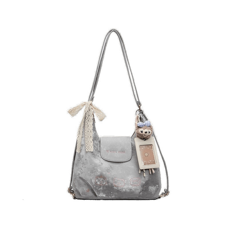 Women's bag 2025 new cute and stylish niche fashion simple commuting texture versatile single shoulder backpack