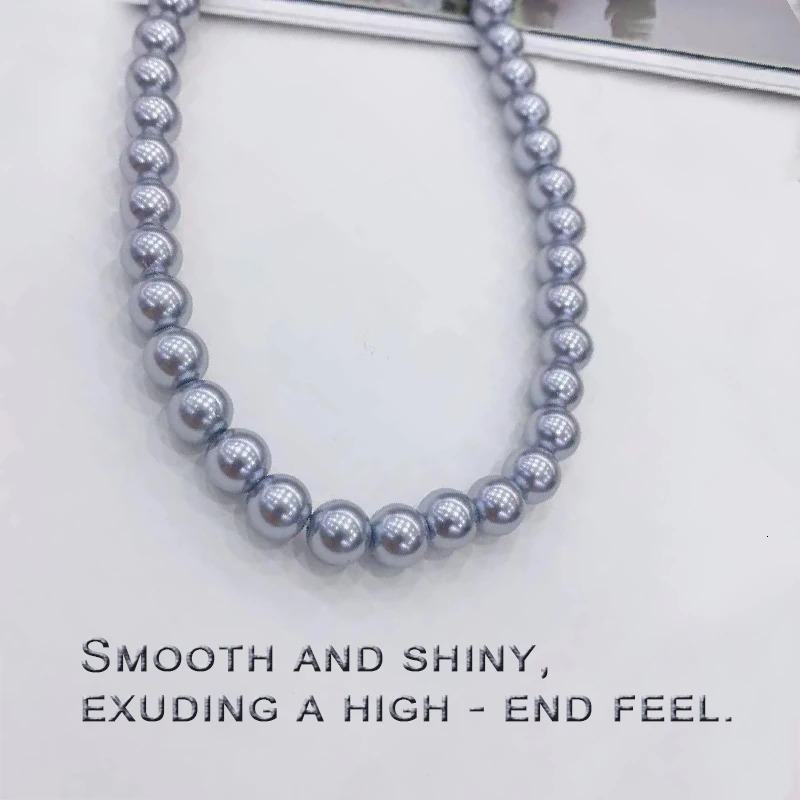Stunning Shell Pearl Necklace | Trending Elegant Jewelry with Mother-of-Pearl Pendant Adjustable Chain for Wedding 250520
