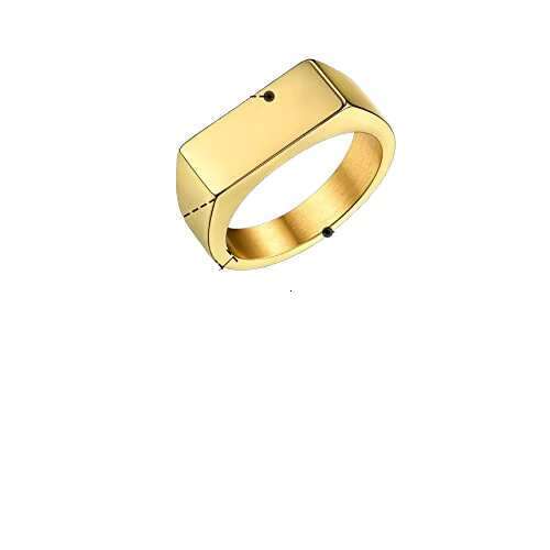 Unisex stainless steel engagement strap with dome and blank jewelry ring