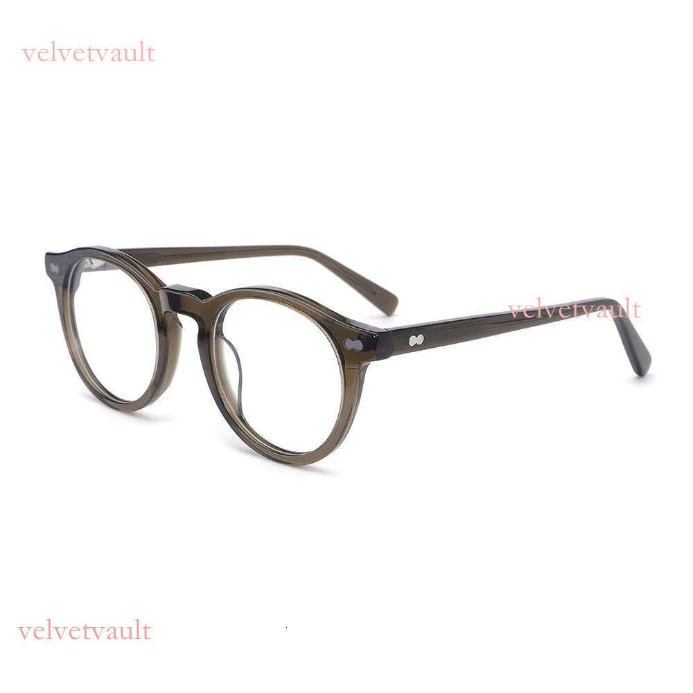 New high-end classic round lightweight luxurious for men, acetate fiber jewelry optical eyeglass frame