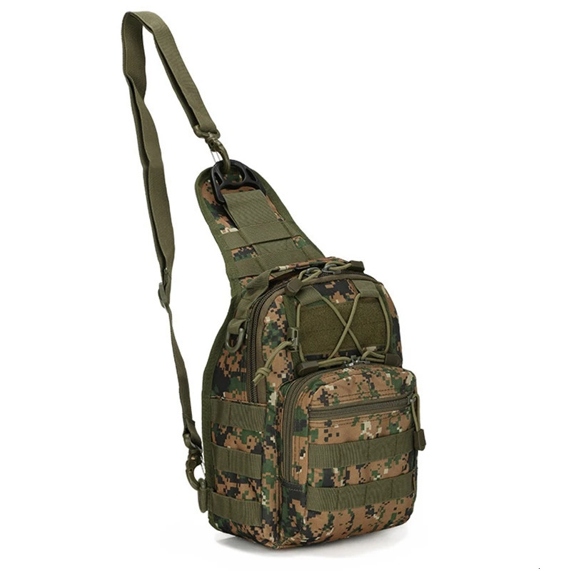 Tactical Shoulder Bag 800D Waterproof Oxford Small Chest Bag Outdoor Sports Sling Backpack for Hunting Hiking Camping 250603